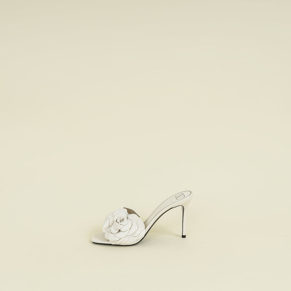 Valentino White Cream Atelier 03 Mules 40
