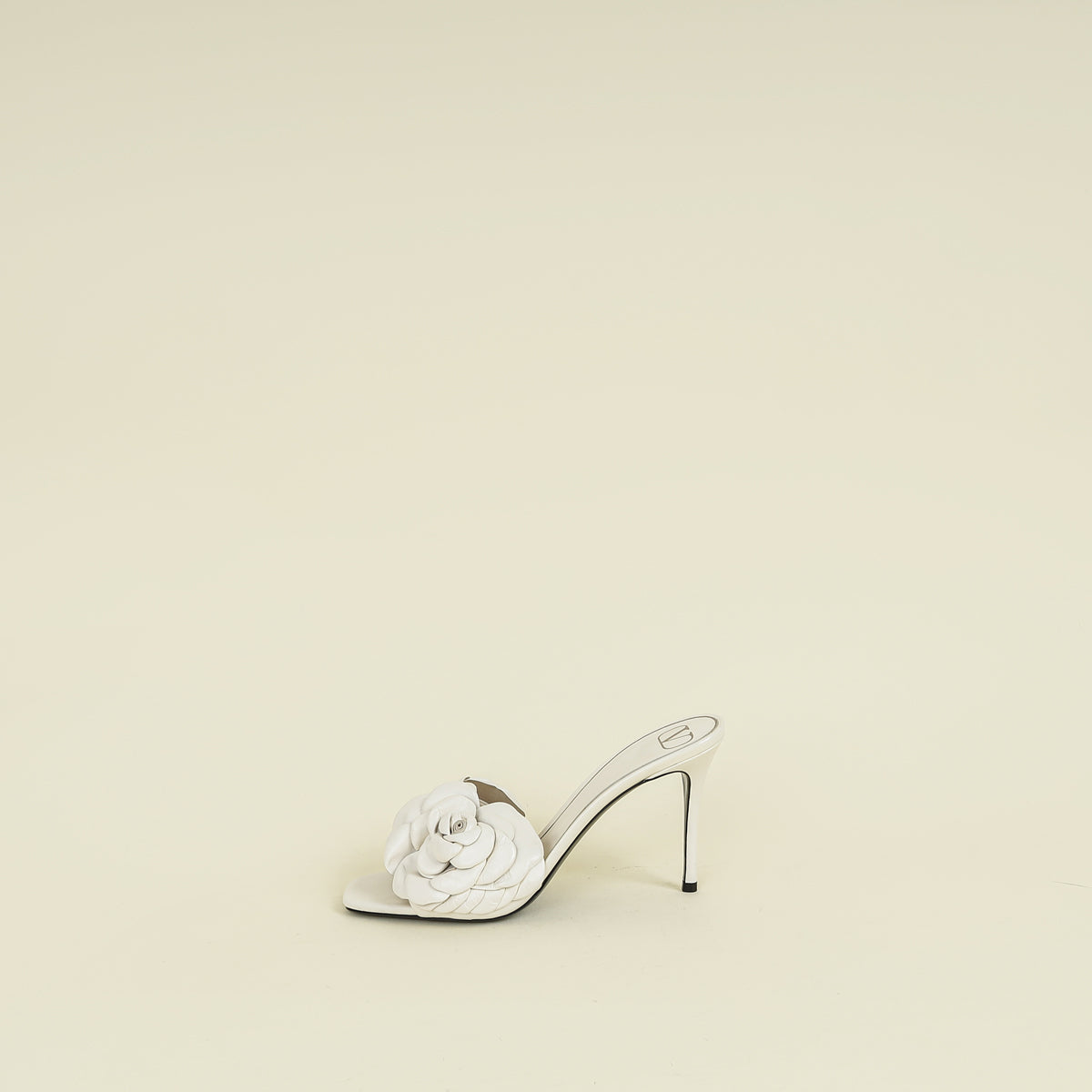 Valentino White Cream Atelier 03 Mules 40