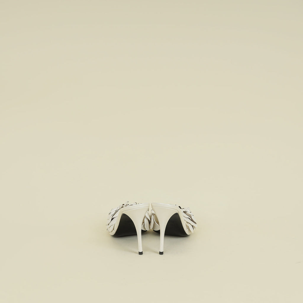 Valentino White Cream Atelier 03 Mules 40
