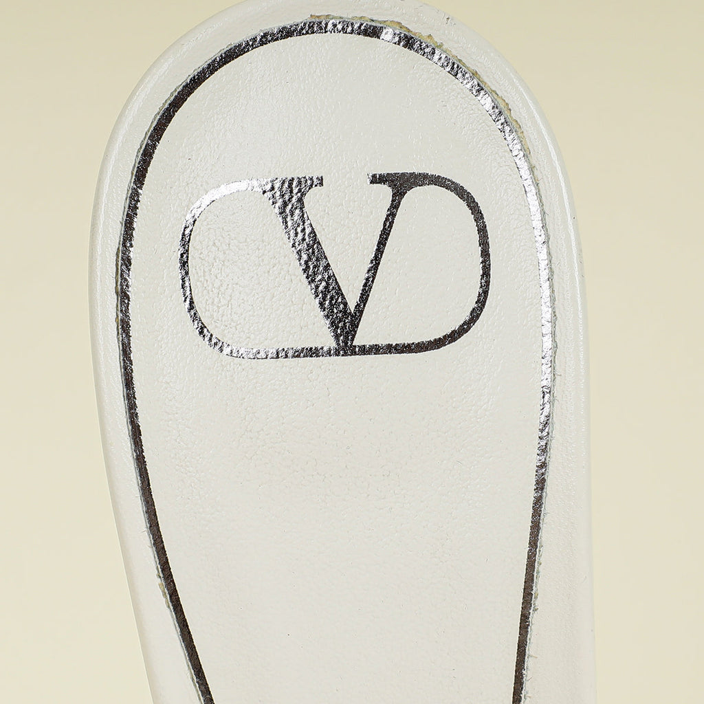 Valentino White Cream Atelier 03 Mules 40