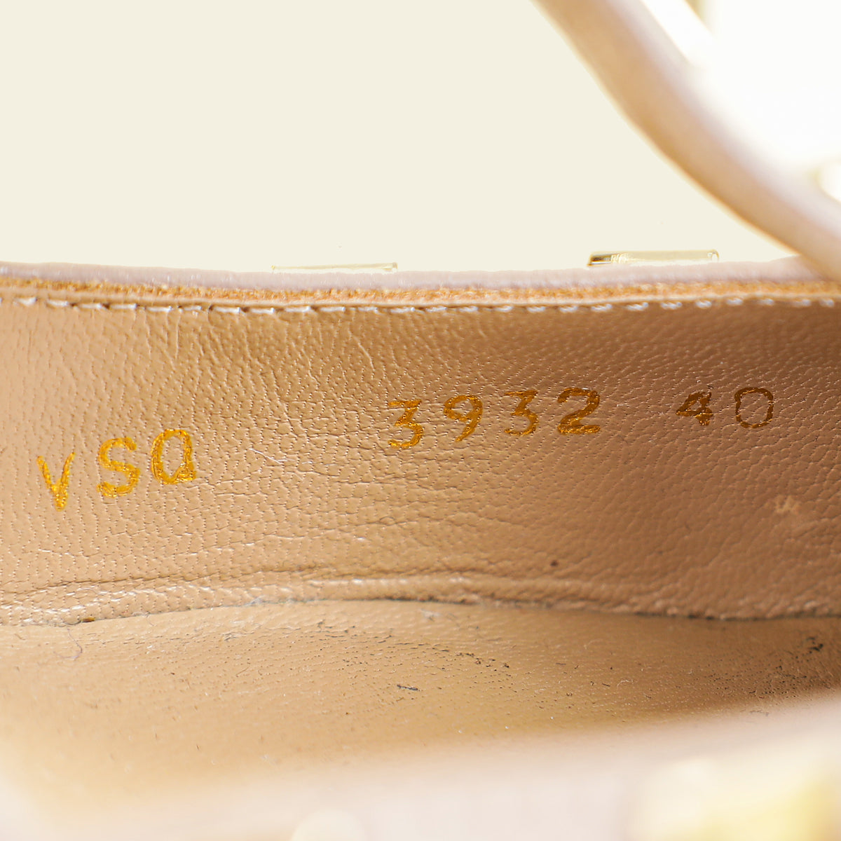 Valentino Creme Rockstud Caged Ankle Strap Pump 40