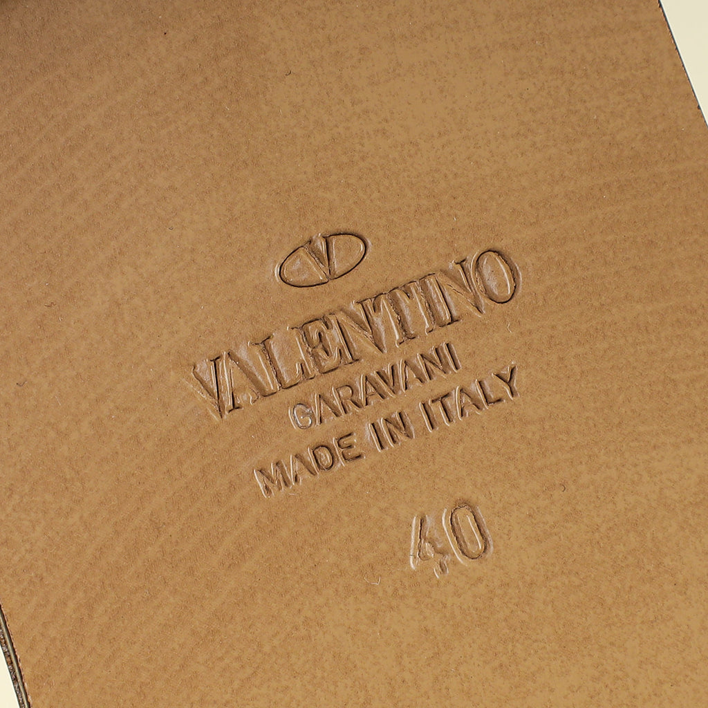 Valentino Multicolor VLogo Sequins Flats Slides 40