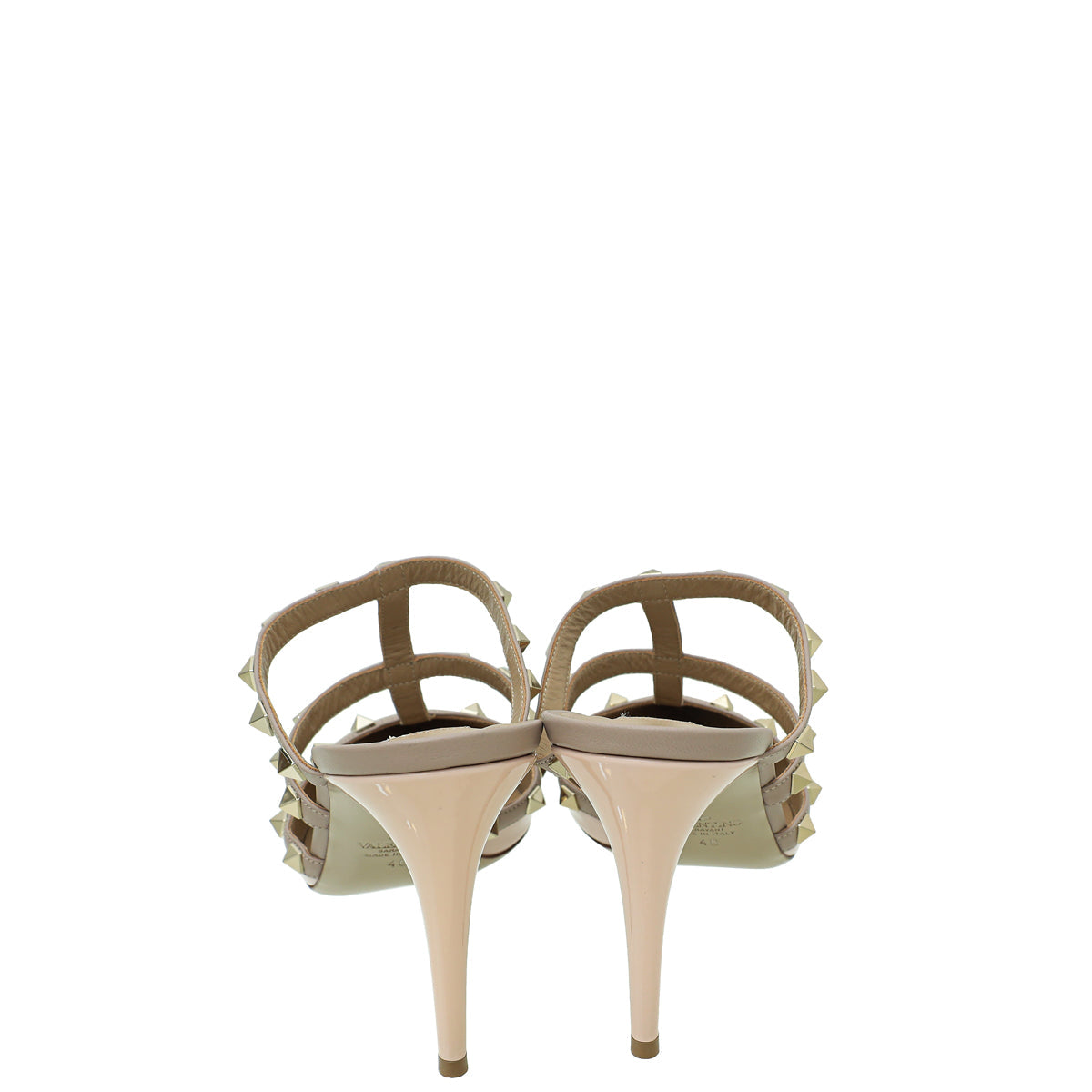 Valentino Pale Pink Rockstud Mules 40