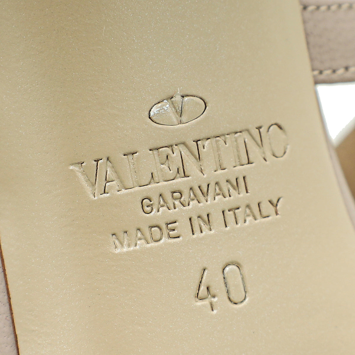Valentino Pale Pink Rockstud Mules 40