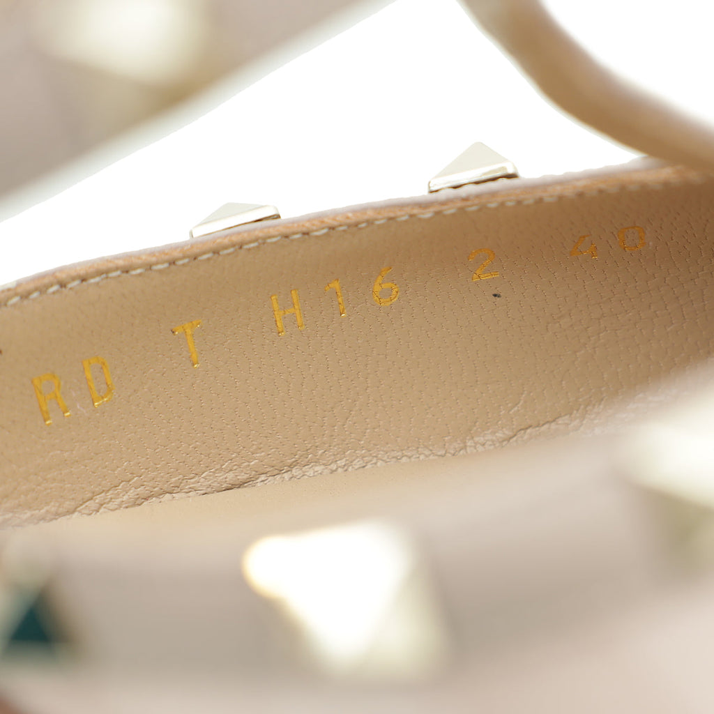 Valentino Pale Pink Rockstud Mules 40