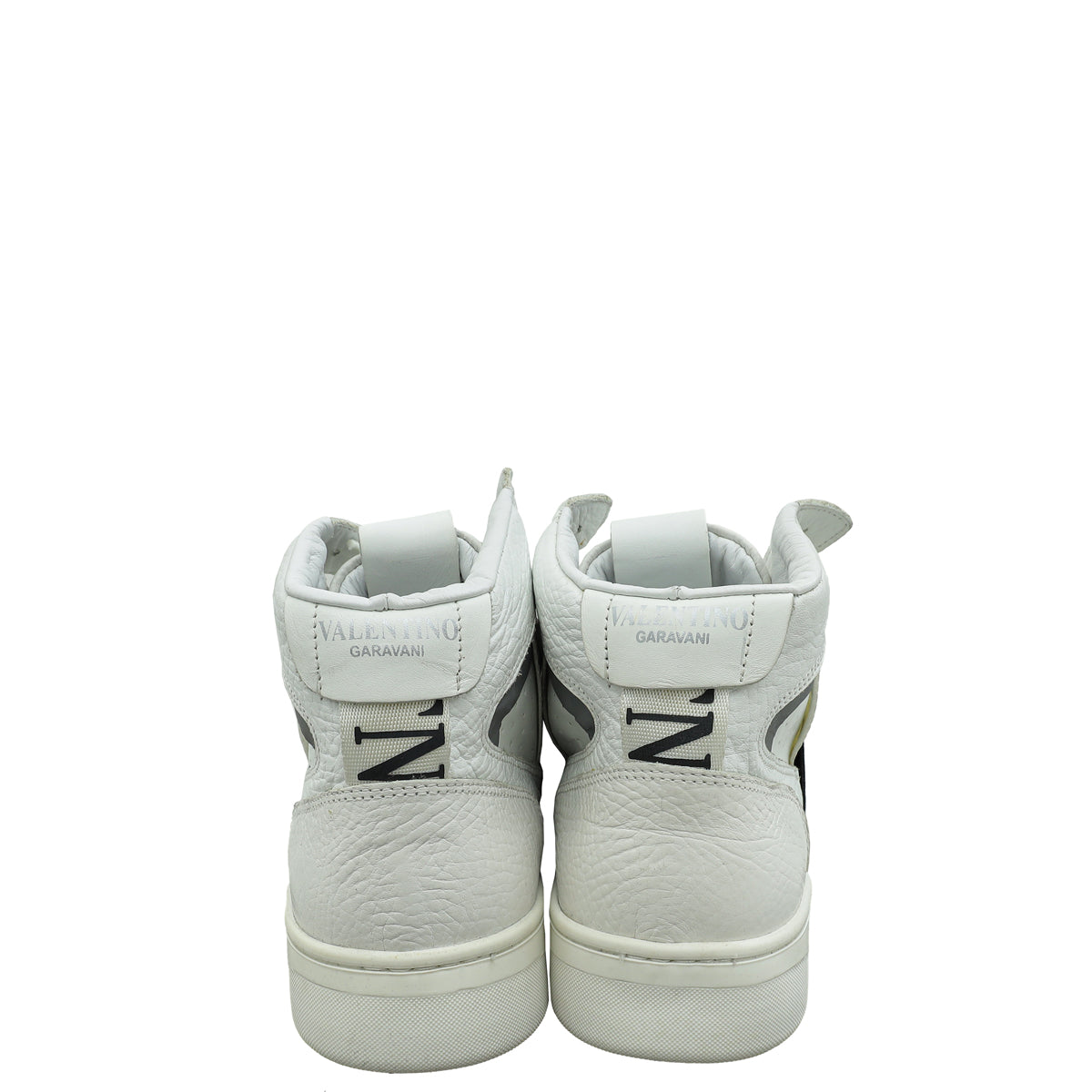 Valentino White VL7N Logo High Top Sneaker 41