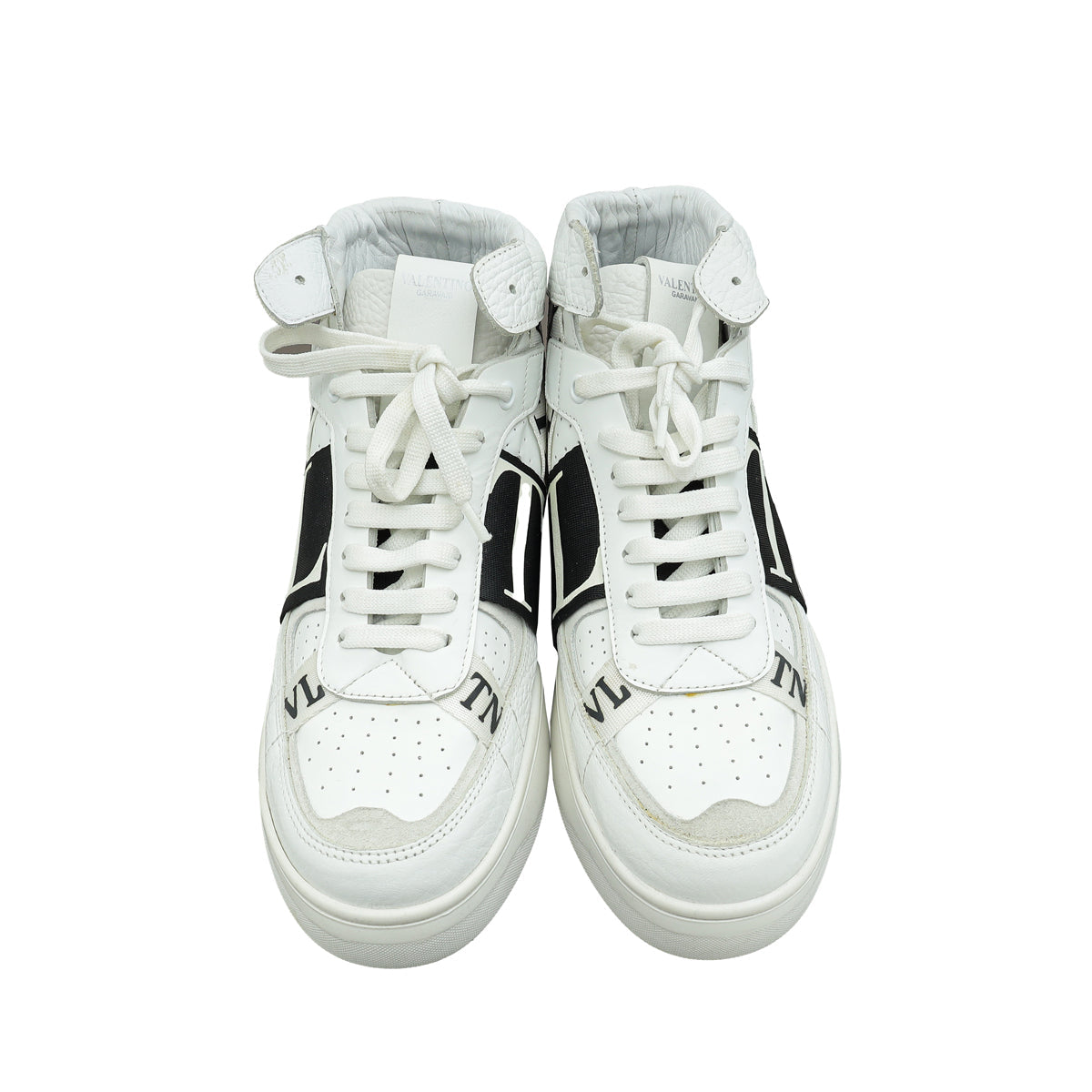Valentino White VL7N Logo High Top Sneaker 41