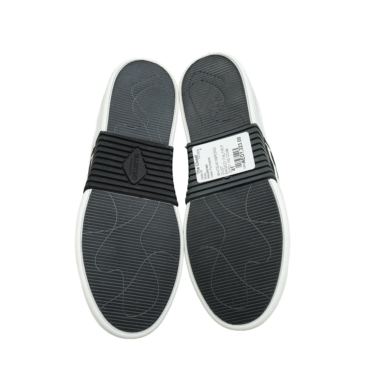 Valentino White VL7N Logo High Top Sneaker 41