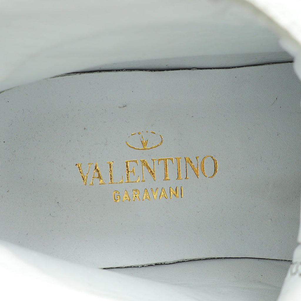 Valentino White VL7N Logo High Top Sneaker 41
