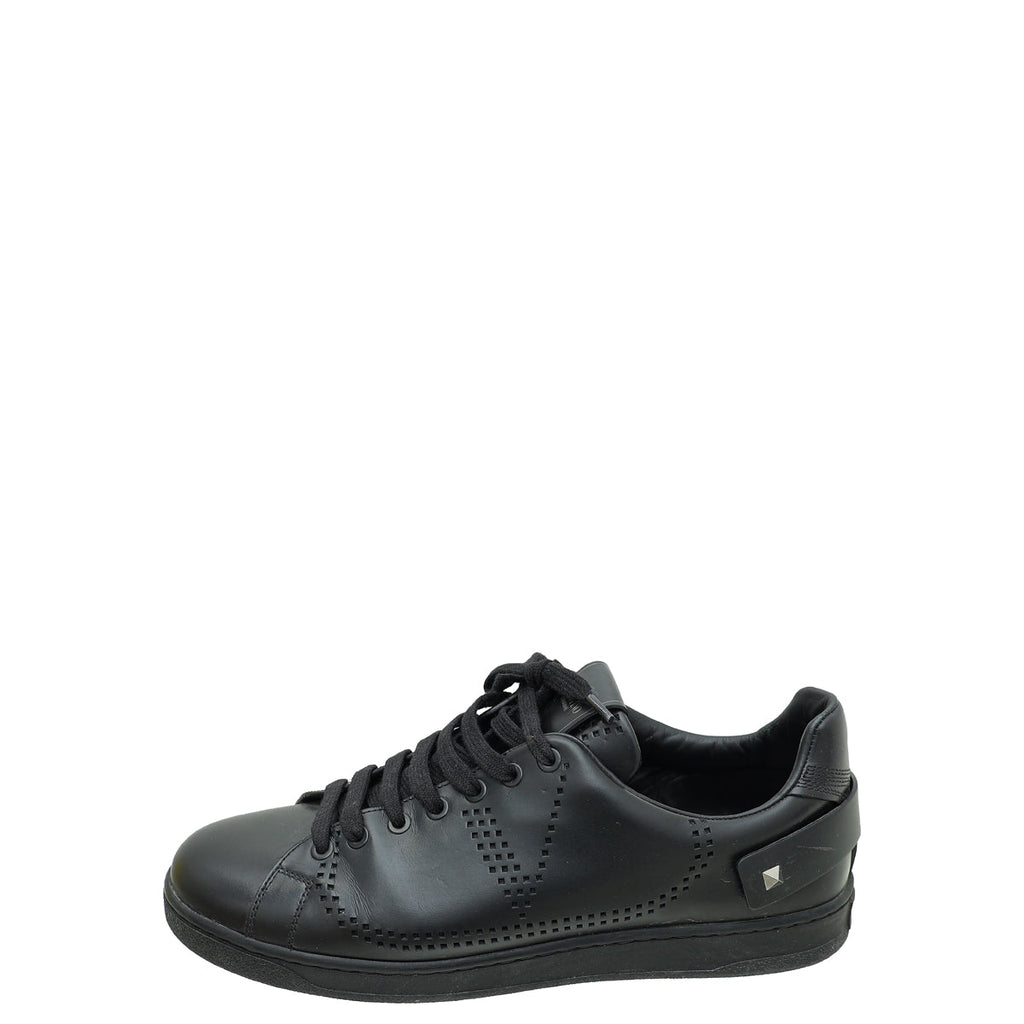 Valentino Black Rockstud Backnet Sneaker 42