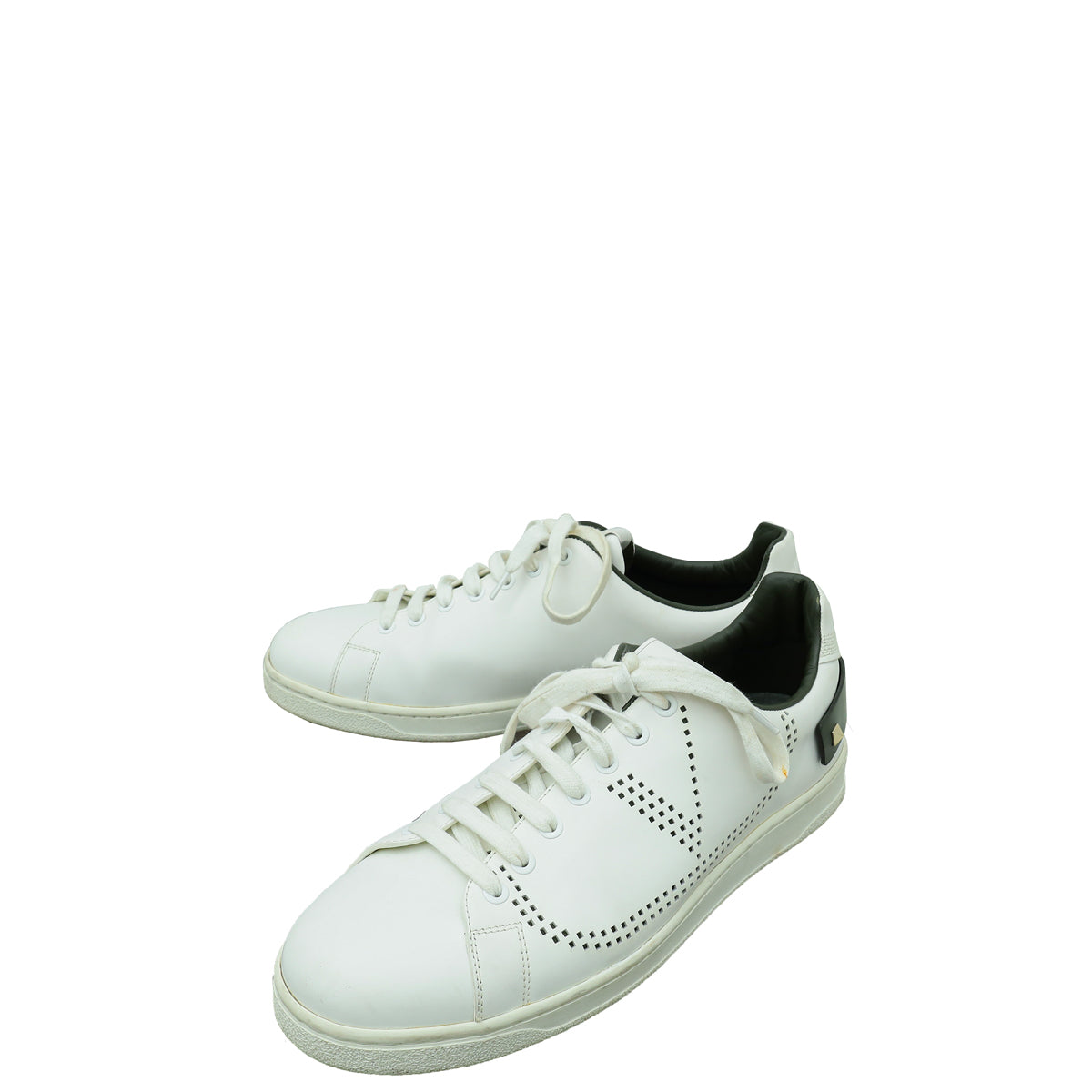 Valentino White Rockstud Backnet Sneaker 42