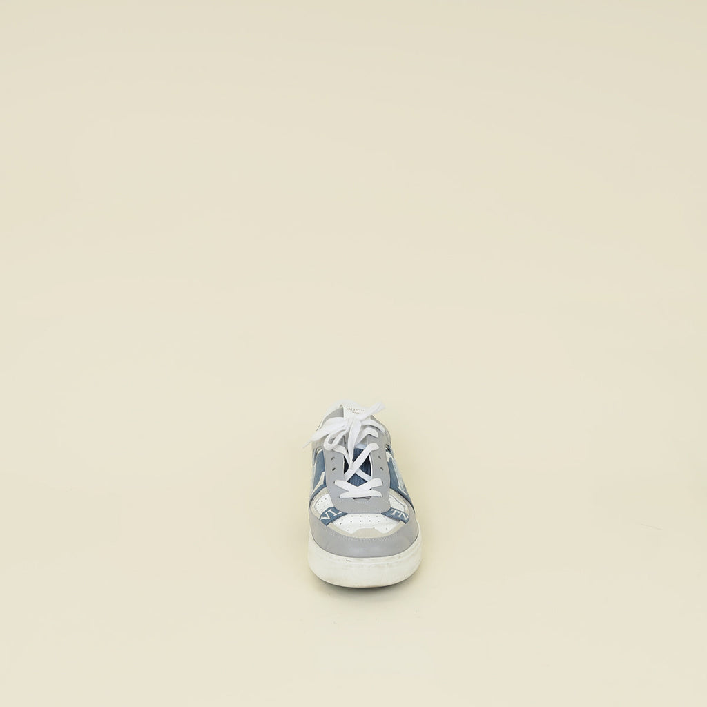Valentino Grey Blue VLTN Logo Sneaker 43.5