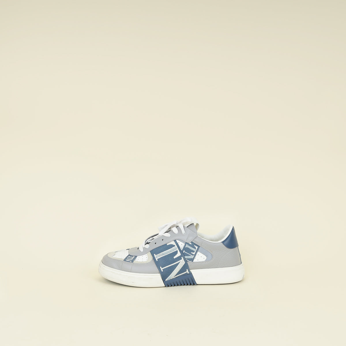 Valentino Grey Blue VLTN Logo Sneaker 43.5