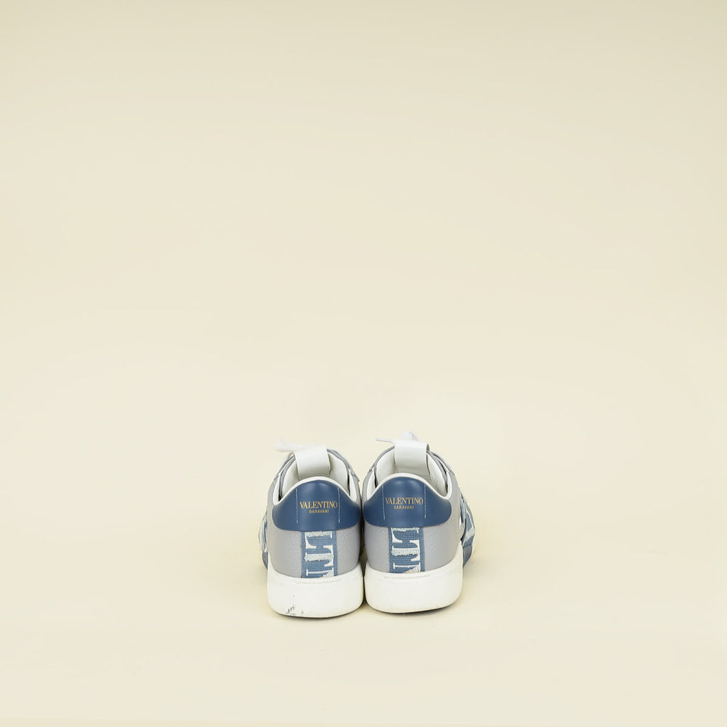 Valentino Grey Blue VLTN Logo Sneaker 43.5