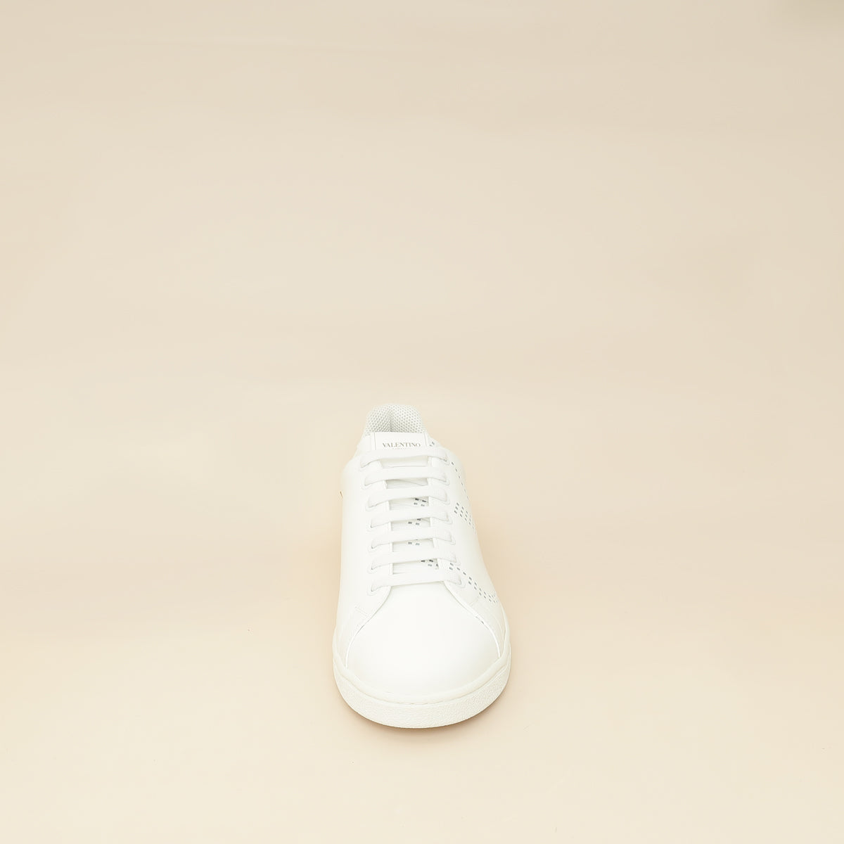 Valentino White Rockstud Backnet Sneaker 43