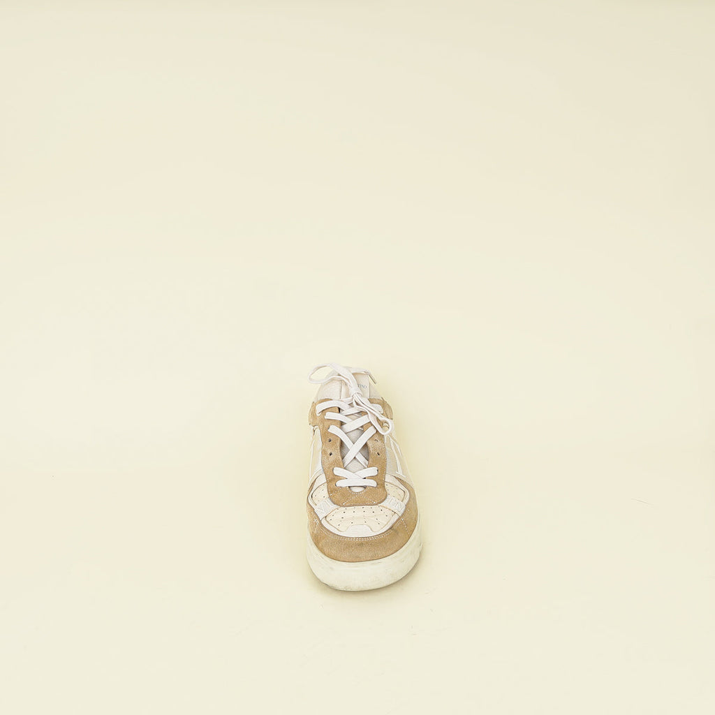 Valentino Beige VLTN Logo Sneaker 44