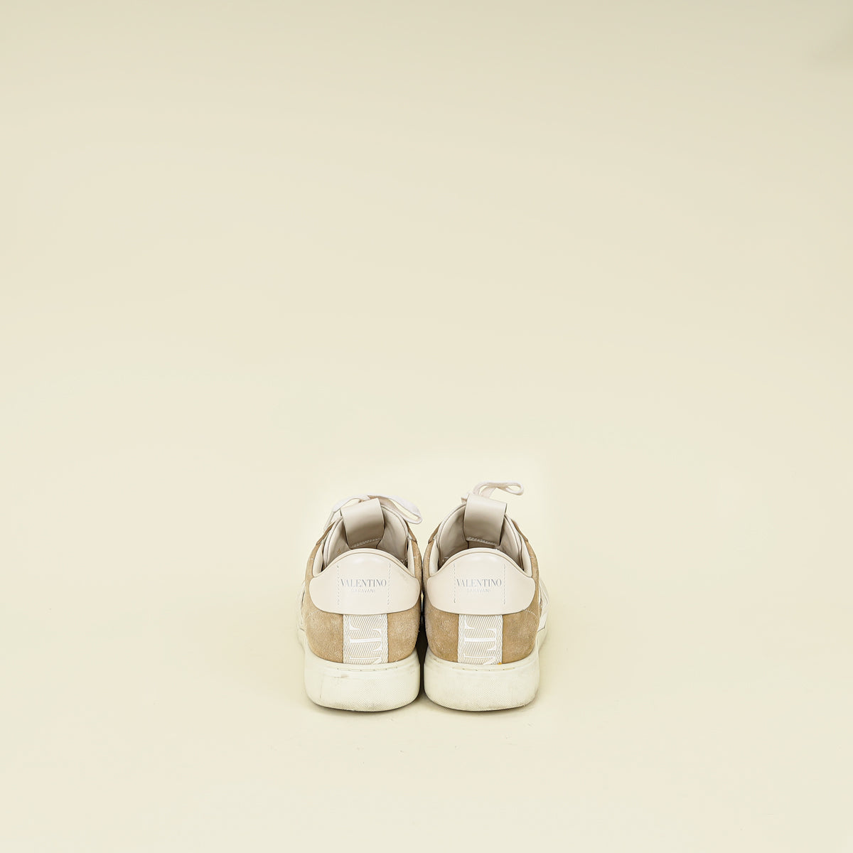 Valentino Beige VLTN Logo Sneaker 44