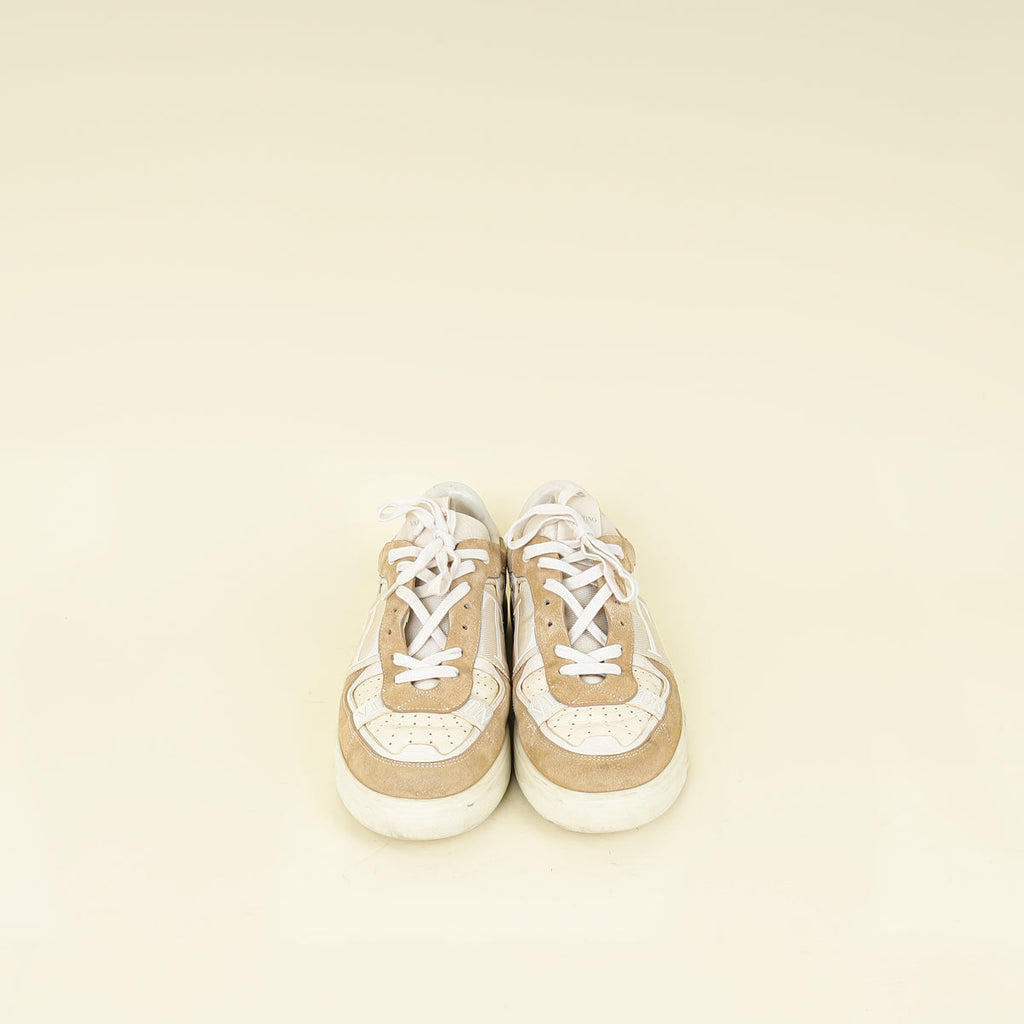 Valentino Beige VLTN Logo Sneaker 44