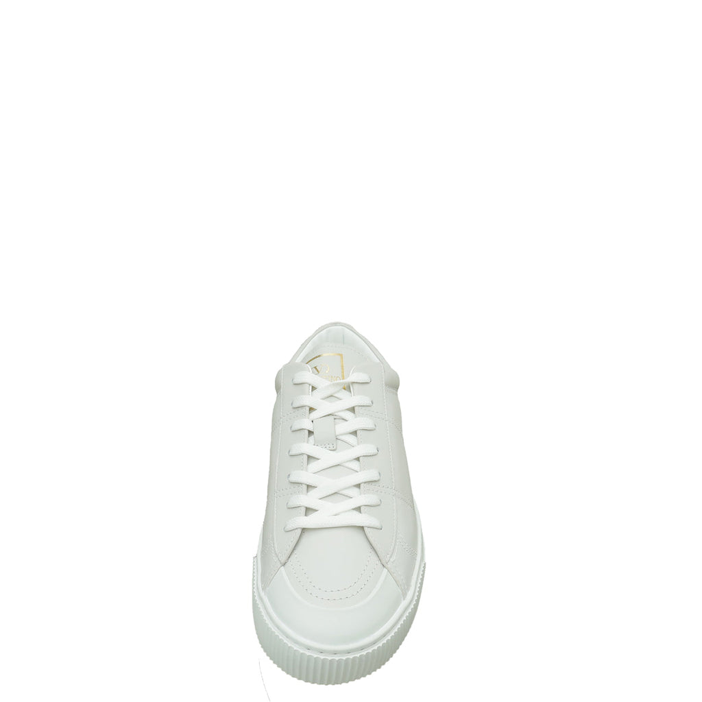 Valentino White Rockstud City Planet Sneaker 44