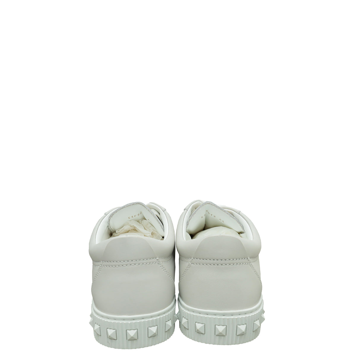 Valentino White Rockstud City Planet Sneaker 44