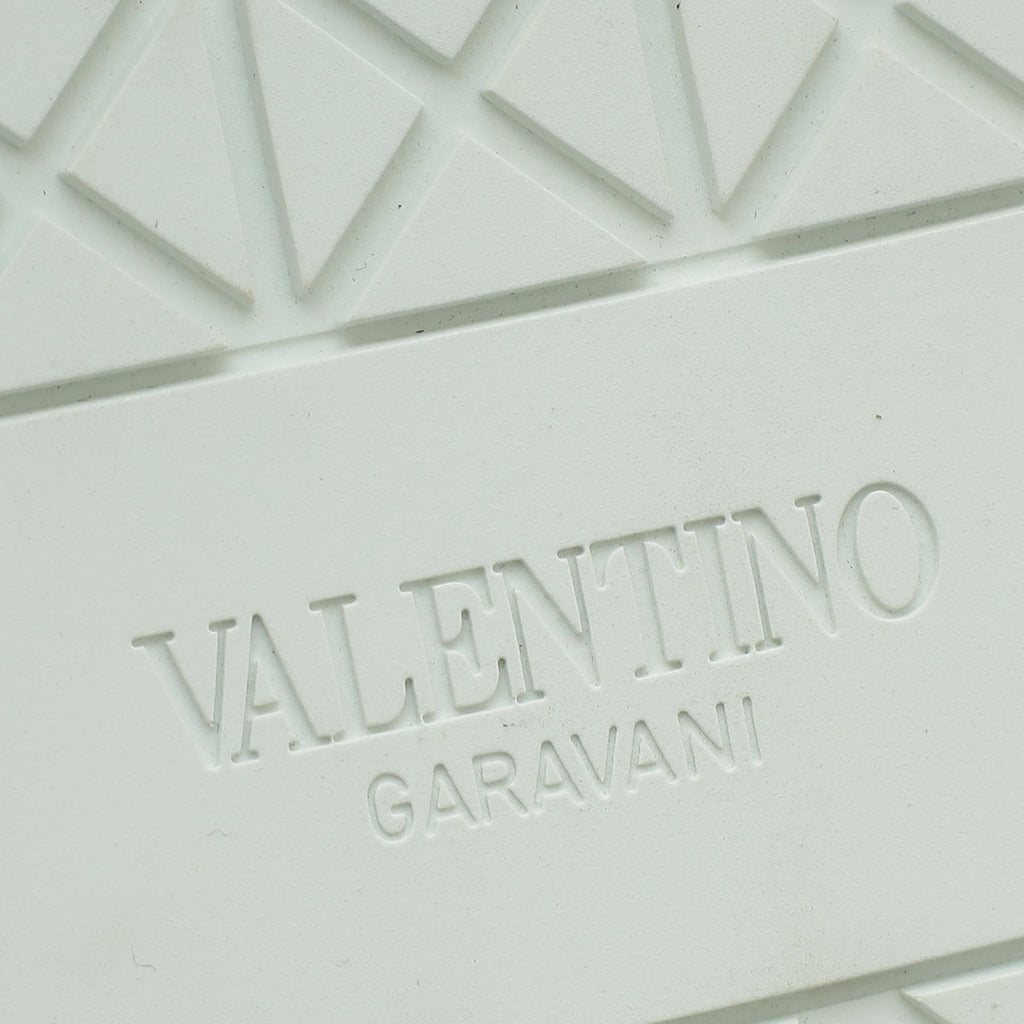 Valentino White Rockstud City Planet Sneaker 44