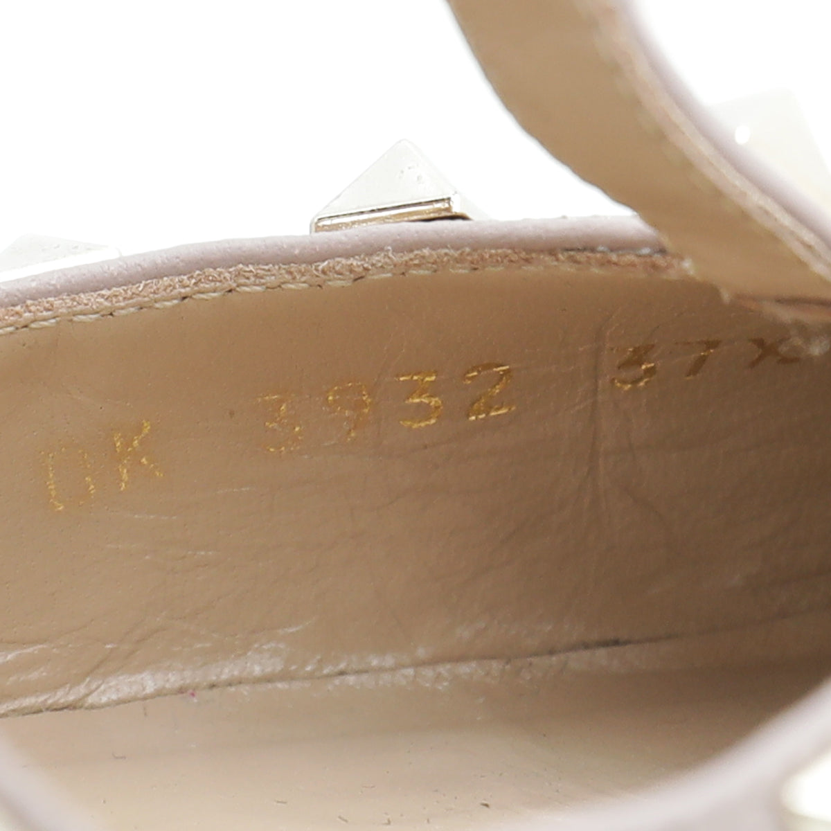 Valentino Bicolor Rockstud Caged Ankle Strap Pump 37.5