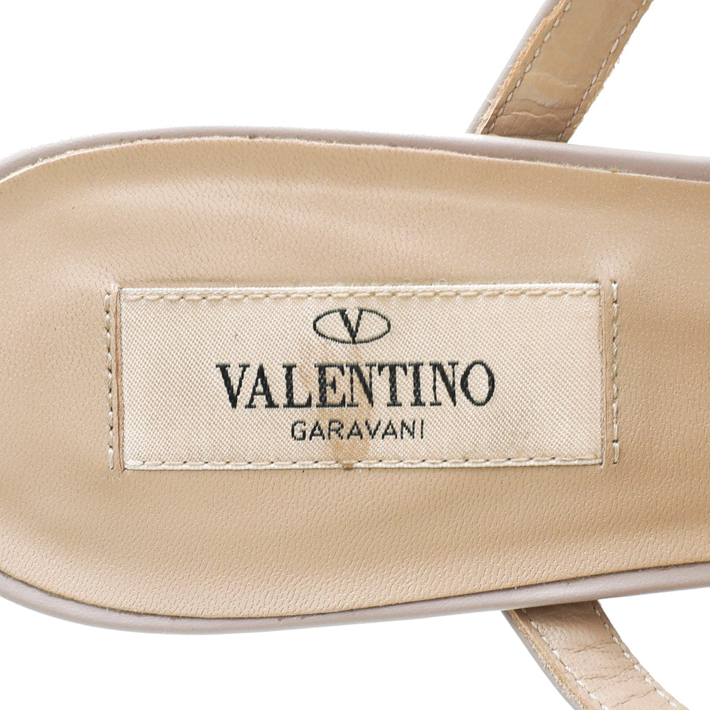 Valentino Poudre Rockstud Caged Mules 39