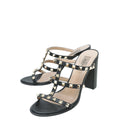 Valentino Black Rockstud Block Heeled Mules 39