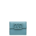 Valentino Grey Vlogo Small Compact Wallet