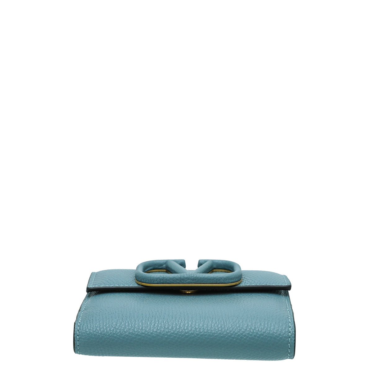 Valentino Grey Vlogo Small Compact Wallet