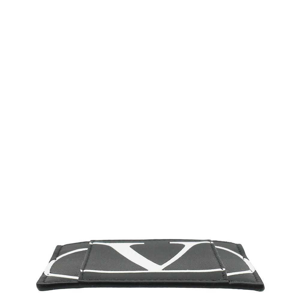 Valentino Bicolor Vlogo Print Card Holder