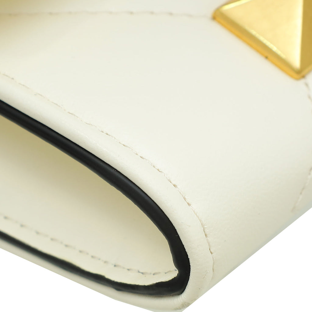 Valentino Neutral Roman Studs Chain Wallet