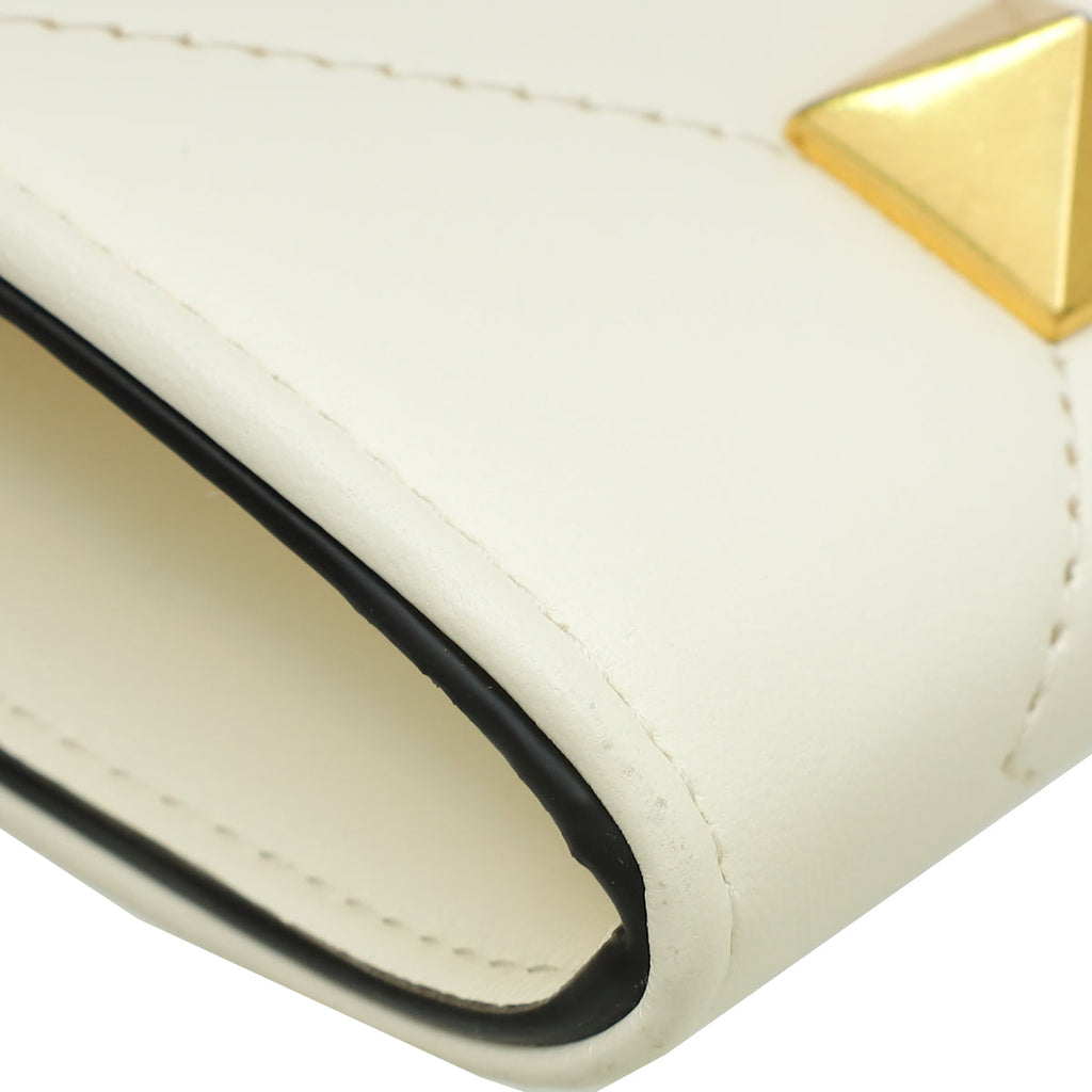 Valentino Neutral Roman Studs Chain Wallet