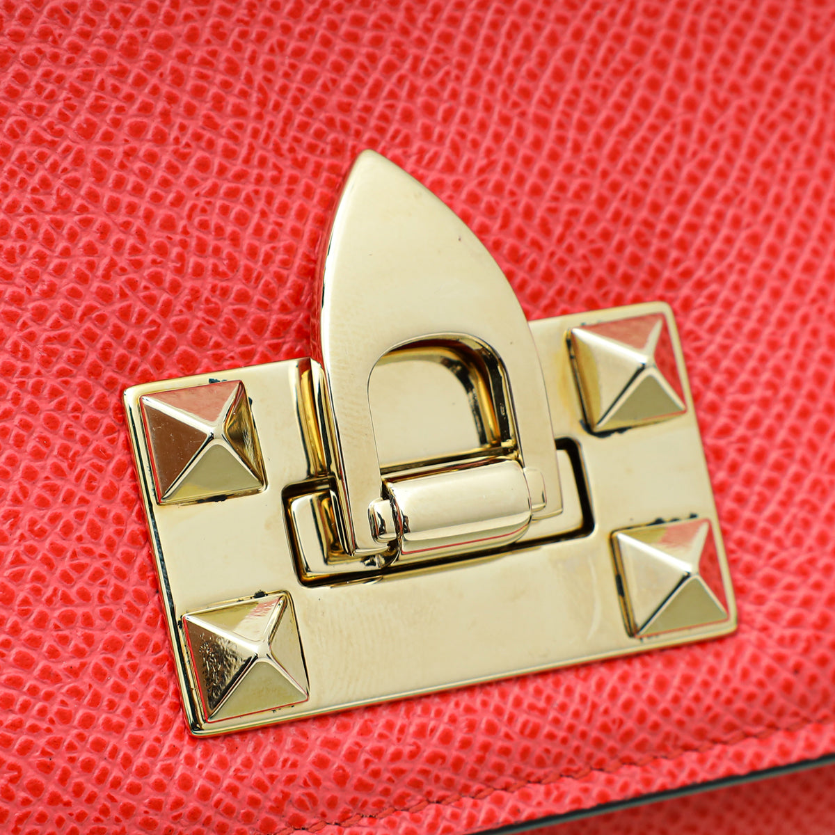 Valentino Red Rockstud Long Continental Wallet