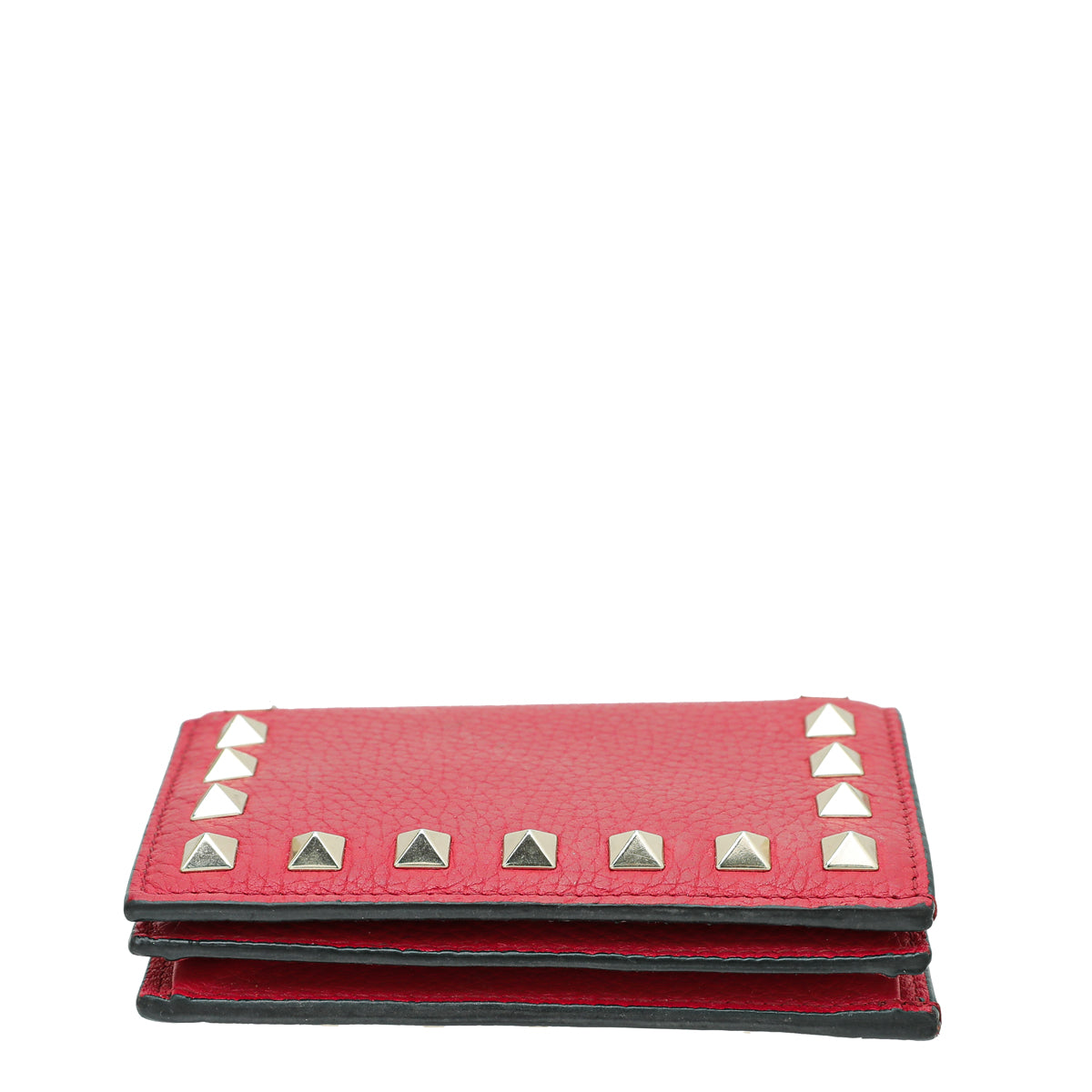 Valentino Red Rockstud Small Wallet