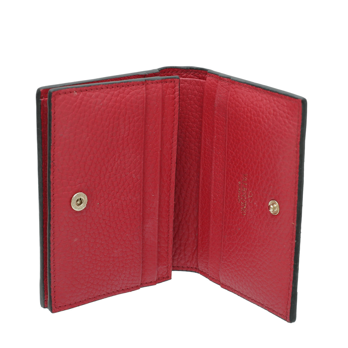 Valentino Red Rockstud Small Wallet
