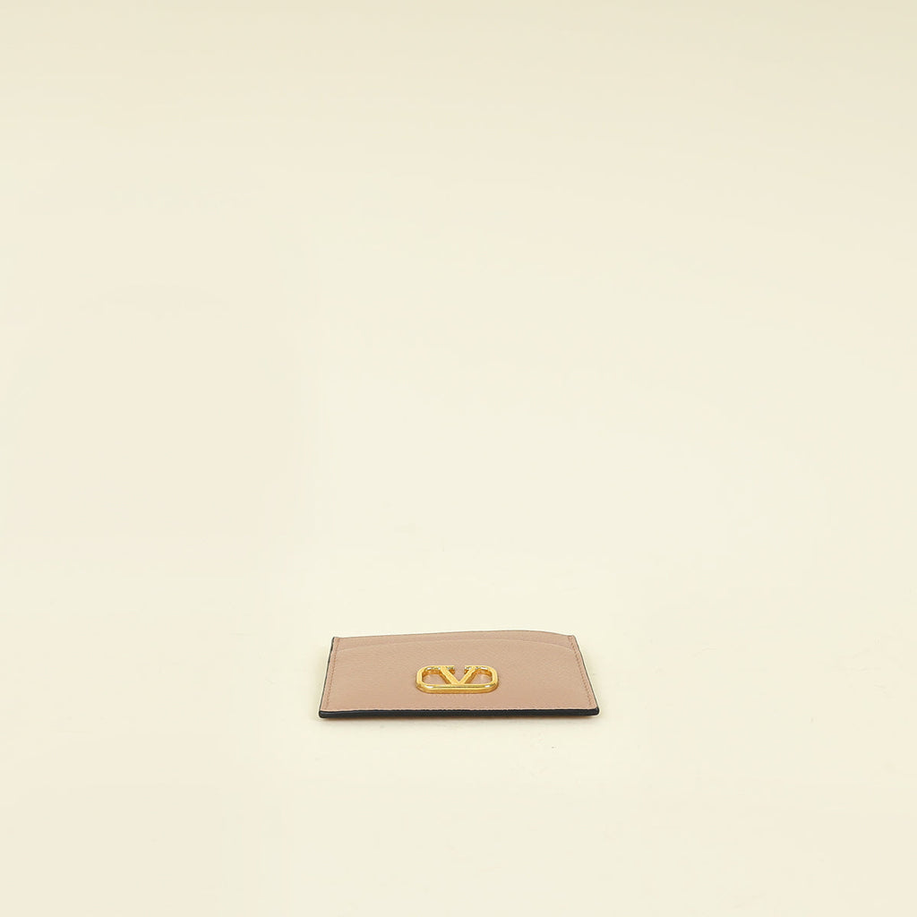 Valentino Nude VLogo Card Holder
