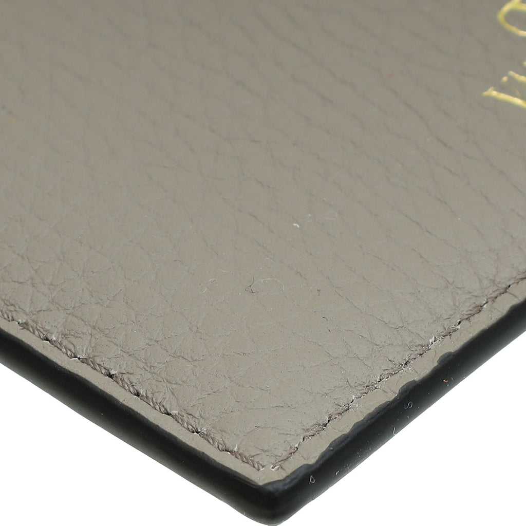 Valentino Gray Rockstud Card Holder