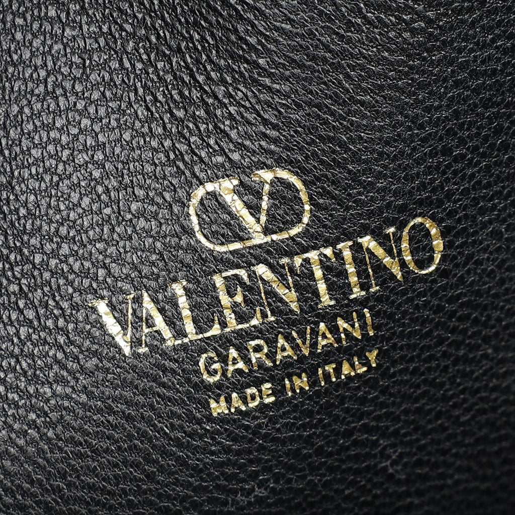 Valentino Black Vlogo Signature Mini Bucket Bag