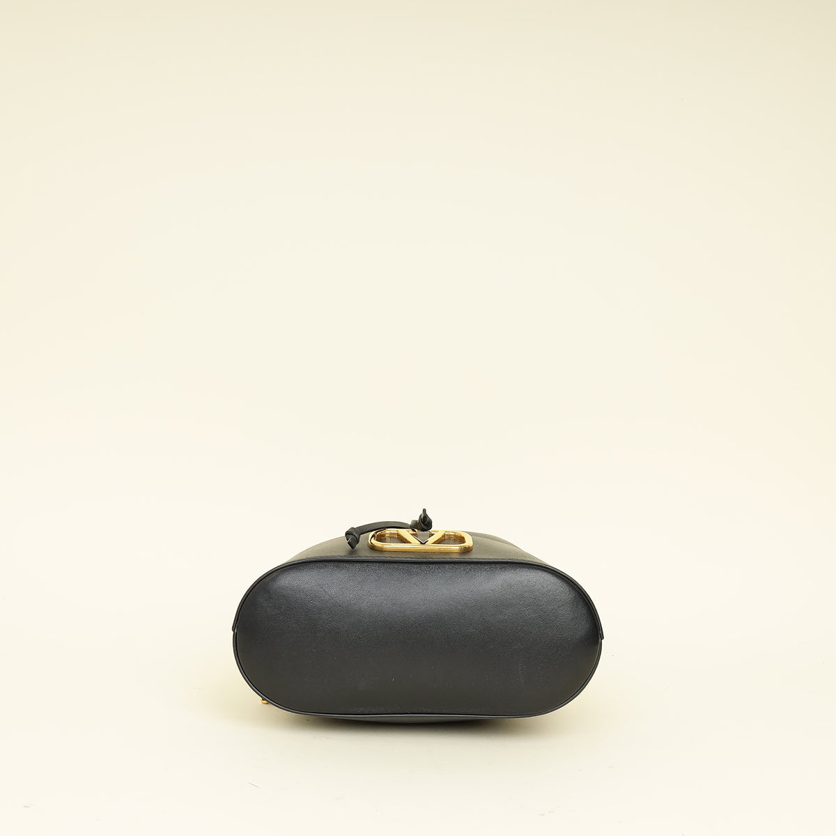 Valentino Black Vlogo Signature Mini Bucket Bag