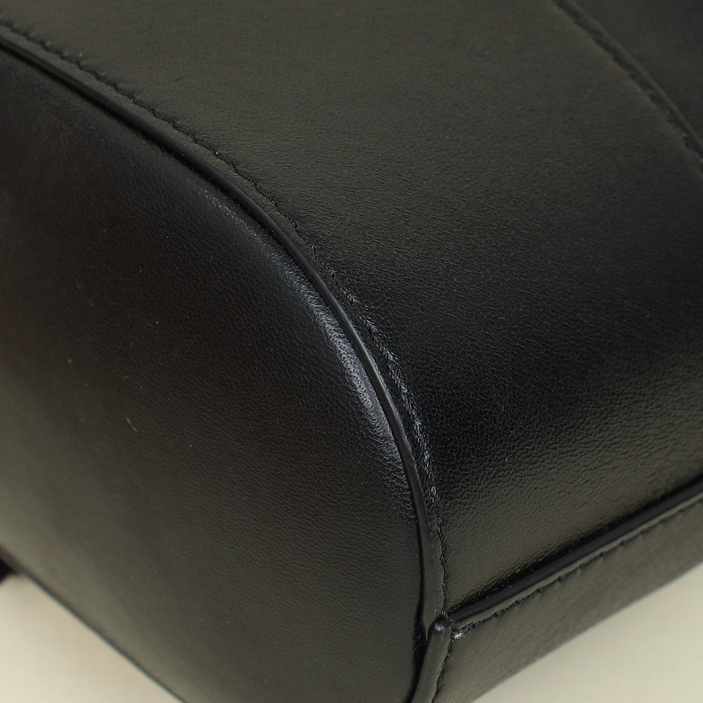Valentino Black Vlogo Signature Mini Bucket Bag