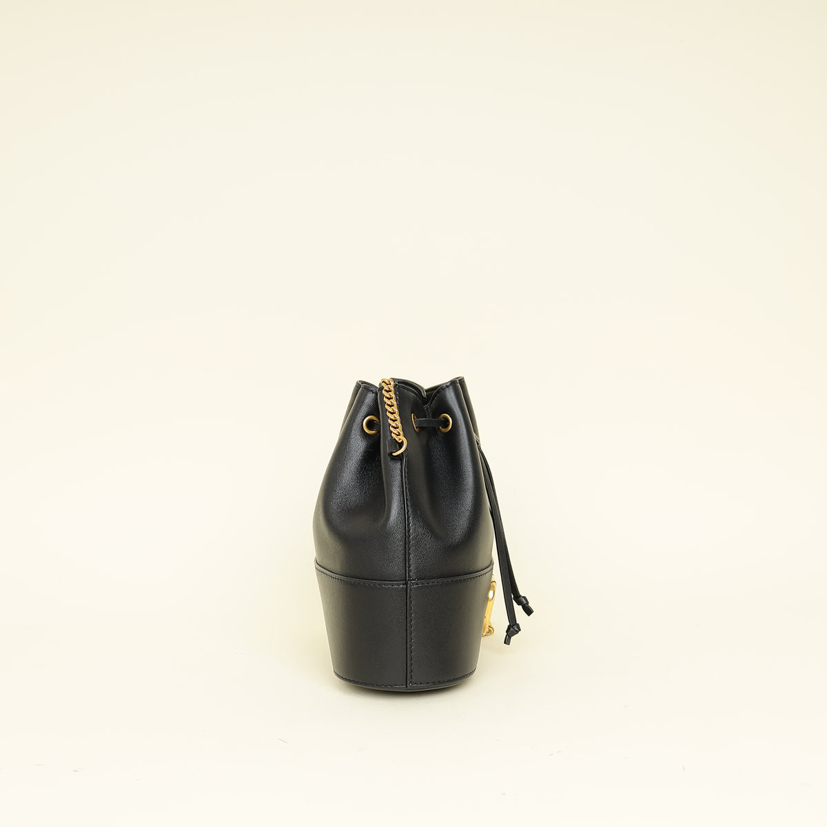 Valentino Black Vlogo Signature Mini Bucket Bag