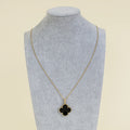 Van Cleef & Arpels 18K Yellow Gold Onyx Magic Alhambra Necklace
