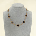 Van Cleef & Arpels 18K Pink Gold Vintage Alhambra 10 Motifs Necklace