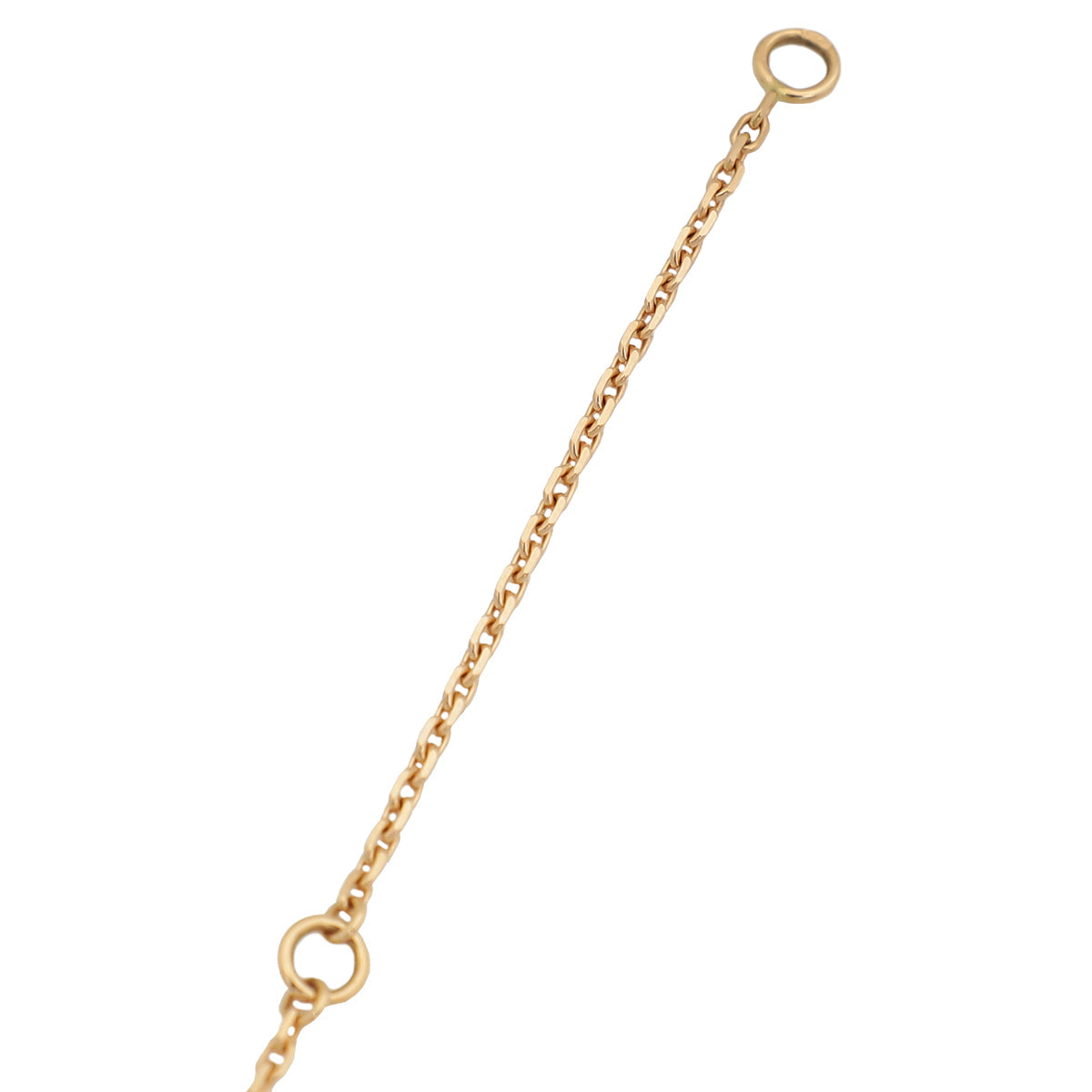 Van Cleef & Arpels 18K Rose Gold Diamond Silver Obsidian Vintage Alhambra Holiday 2023 Pendant Necklace