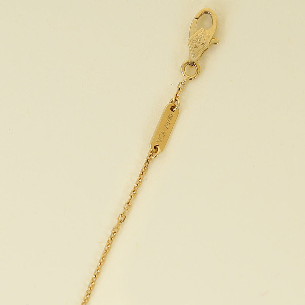 Van Cleef & Arpels 18K Yellow Gold Sweet Alhambra Mop Bracelet