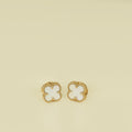 Van Cleef & Arpels 18K Yellow Gold Sweet Alhambra MOP Earstuds