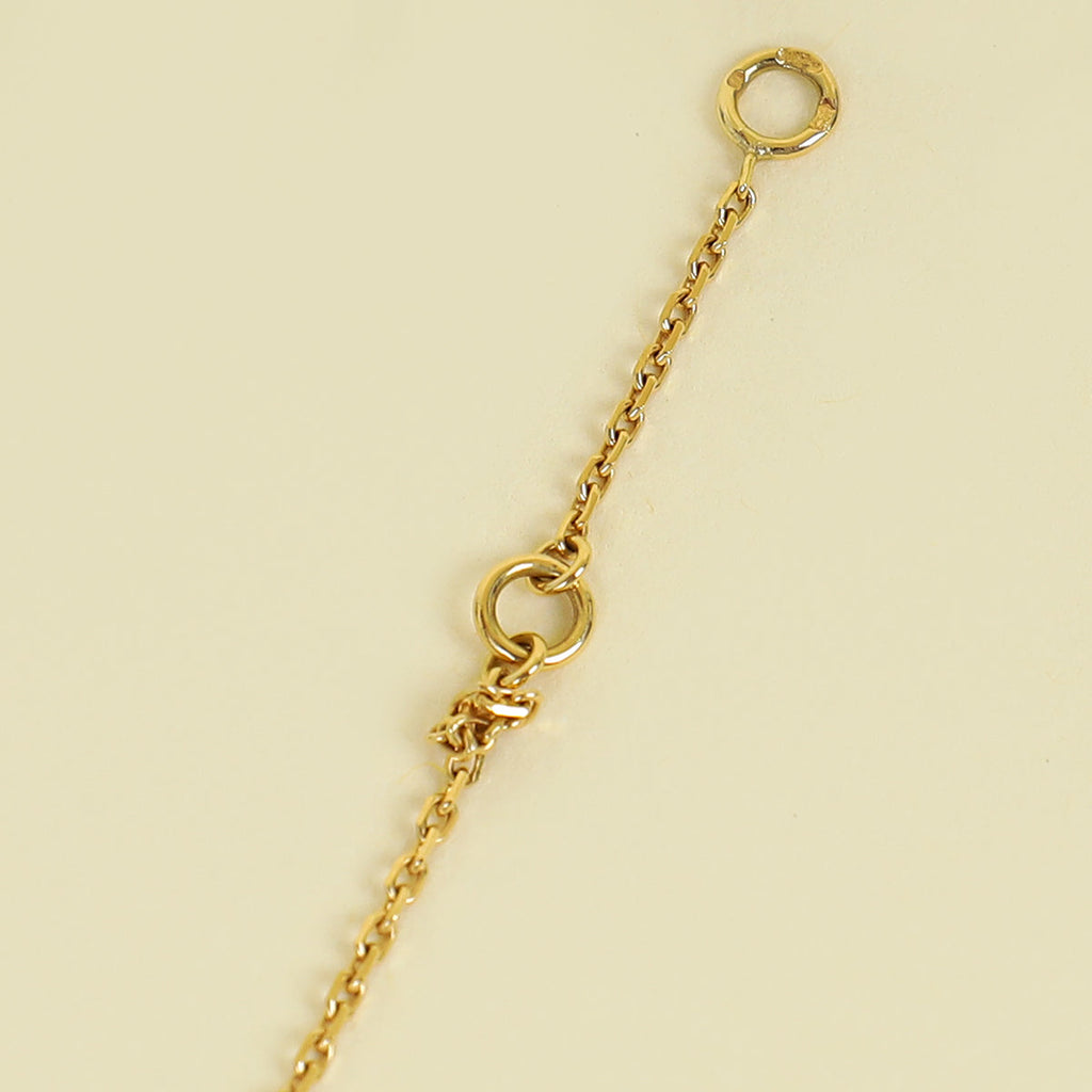 Van Cleef & Arpels 18K Yellow Gold MOP Sweet Alhambra Pendant Necklace