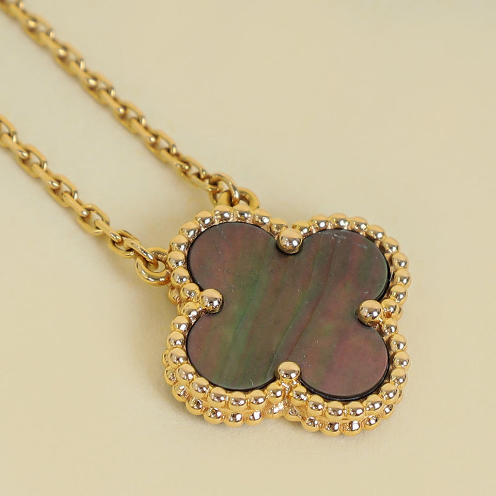Van Cleef & Arpels 18K Rose Gold Vintage Alhambra Necklace