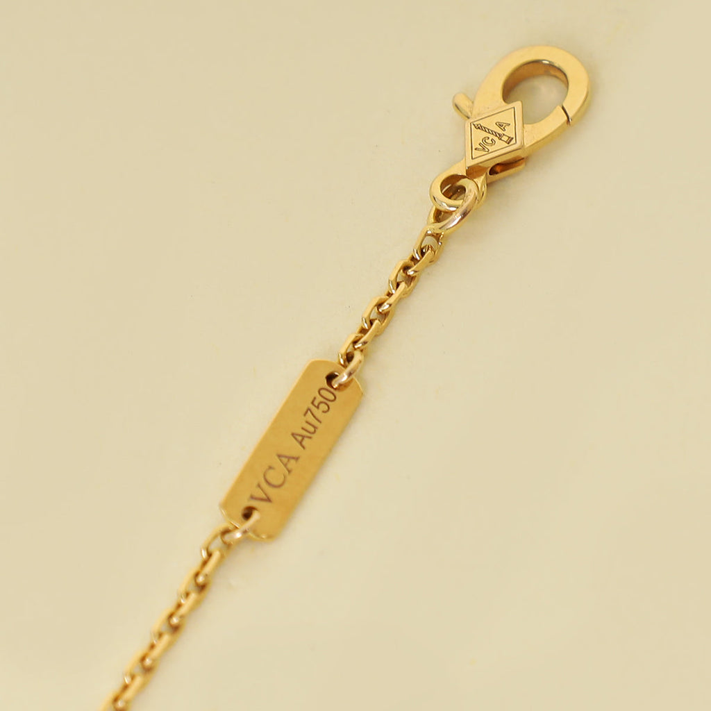 Van Cleef & Arpels 18K Rose Gold Vintage Alhambra Necklace